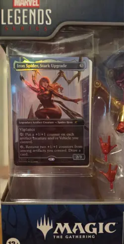 Magic The Gathering Iron Spider, Stark Upgrade Marvel Legends Card Only - Image 1