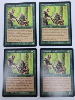 4x Wirewood Herald Onslaught Playset Magic the Gathering Mtg - Image 1