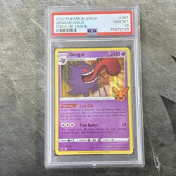 2022 Pokemon SWSH Gengar Holo Trick or Trade PSA 10 Gem Mint #057/198 English - Image 1