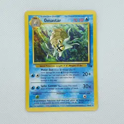 Pokemon TCG Omastar Fossil 40/62 Regular LP. - Image 1