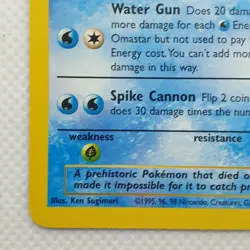 Pokemon TCG Omastar Fossil 40/62 Regular LP. - Image 5