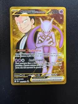 Pokemon Mewtwo Ex del Team Rocket 240/182 Gold Rivali Predestinati Near Mint Ita - Image 1