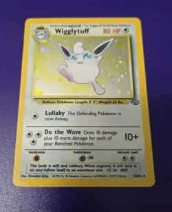 Wigglytuff 16/64 Holo Unlim Ed Jungle MP Pokemon - Image 1