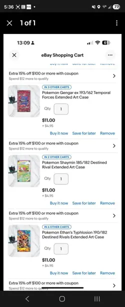 X6 Custom Pokemon Cases Bundle - Image 1