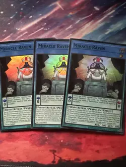 Yugioh X3 OTS Tournament Pack 29 OP29-en007 Miracle Raven NM Playset - Image 1