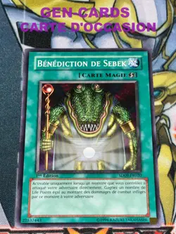 CARTE Yu Gi Oh BENEDICTION DE SEBEK SD09-FR020 1ere edition EXCELLENT - Image 1