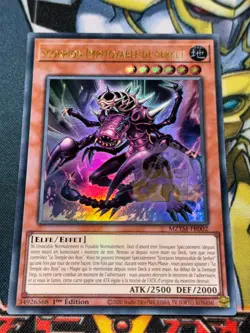 CARTE Yu Gi Oh SCORPION IMPITOYABLE DE SERKET MZTM-FR002 1ere edition - Image 1
