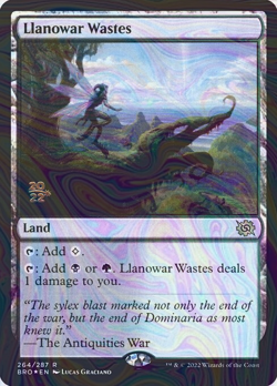 Foil Llanowar Wastes - The Brothers' War Promos | MTG Card - Image 1