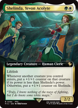 Shelinda, Yevon Acolyte (Extended Art) Final Fantasy Commander NM CARD ABUGames - Image 1