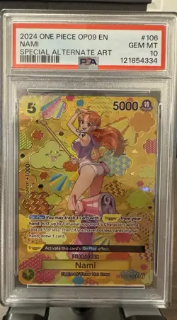 Nami OP08-106 OP09 SP Emperors in the New World One Piece Card psa 10 - Image 1