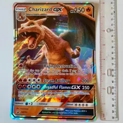 Pokemon Charizard GX SM195 Sun & Moon Full Art Holo Promo Card Oversized Jumbo - Image 1