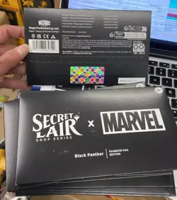MTG Secret Lair Marvel Superdrop FOIL Bundle + Promo - In Hand - Image 1