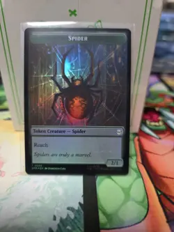 Foil Illusion Villain/Spider Token, MTG, Spider-Man Tokens, Magic - Image 2