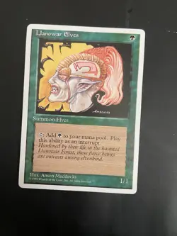 MTG Llanowar Elves Alternate 4th Edition Regular Common LP - Image 1