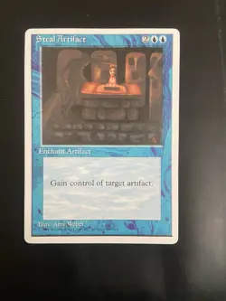 MTG Steal Artifact Alternate Fourth 4th Edition magic the gathering LP - Image 1