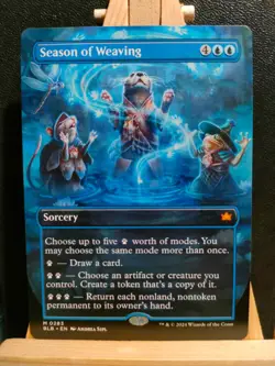 Season of Weaving (Borderless) - Bloomburrow - Mythic - NM (See pics) MTG - Image 1