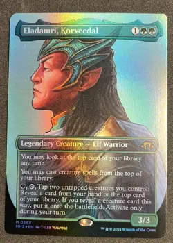 MTG Modern Horizons 3 Eladamri Korvedal Borderless Foil - Image 1