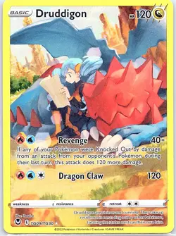 Druddigon TG09/TG30 SWSH12: Silver Tempest Trainer Gallery - Pokemon Card - NM - Image 1