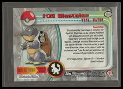 1999 Topps Series 1 Black Label Pokemon #9 Blastoise EX - Image 2