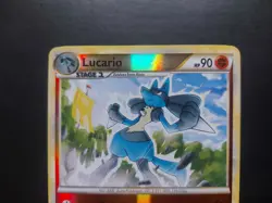 Pokemon - Lucario 19/95 Reverse Holo Rare Heart Gold Soul Silver Unleashed - Image 2