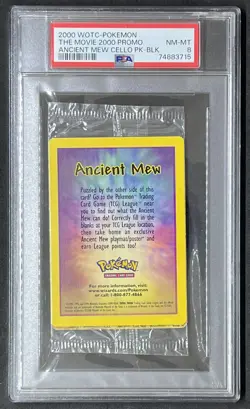 POKEMON~ANCIENT MEW~THE MOVIE 2000~PROMO~CELLO PACK~PSA 8 - Image 1