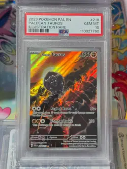 Paldean Tauros 218/193 Paldea Evolved Illustration Rare PSA 10 GEM MINT Pokemon - Image 1