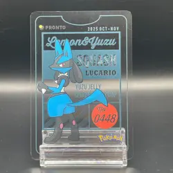Lucario Pokemon × PRONTO CAFE PROMO Clear Card Japan 2025 - Image 1