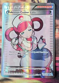 Pokemon Center Lady 105/106 XY Flashfire Full Art Ultra Rare Holo Card - Image 1