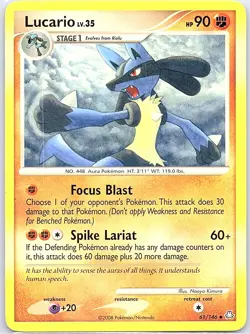 Lucario 61/146 Non Holo Legends Awakened - Pokemon Card - NM - Image 1