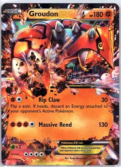 Groudon EX 85/160 XY - Primal Clash - Pokemon Card - MP - Image 1