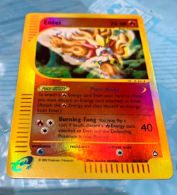 Entei 10/147 Aquapolis 2002 Reverse Holo E-Series Vintage Pokemon Card TCG - Image 1