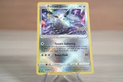 2022 Pokemon Radiant Eevee Black Star Promo Pokemon Go SWSH230 Card NM - Image 1