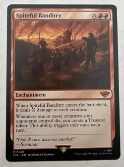 MTG *Spiteful Banditry The Lord of the Rings: Tales of Middle-earth 0149 Regular - Image 1