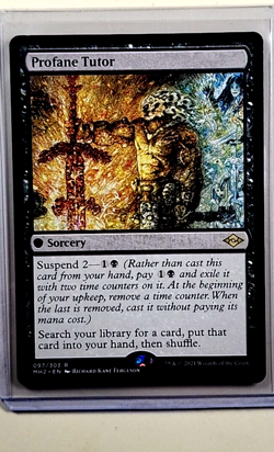 2021 MTG Magic the Gathering Modern Horizons 2 MH2 #97 Profane Tutor Rare Black - Image 1