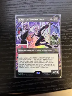 Black Cat, Cunning Thief (Borderless) Marvel's Spider-Man Foil - Image 1