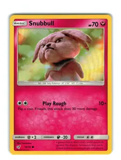 Pokemon Detective Pikachu Set HOLOGRAPHIC Snubbull 15/18 - Near Mint (NM) - Image 1