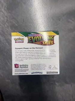 Empty Pokemon Evolving Skies Display Booster Box Only Sword and Shield No Cards - Image 1