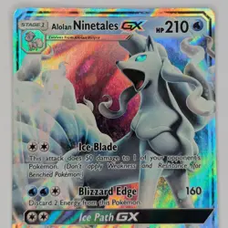 Alolan Ninetales GX 22/145 Guardians Rising NM Ultra Rare Holo Pokemon TCG - Image 2