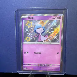 Ralts 153/091 SV: Paldean Fates Holo Pokemon TCG Baby Shiny Rare Near Mint - Image 1