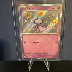 Ralts 153/091 SV: Paldean Fates Holo Pokemon TCG Baby Shiny Rare Near Mint - Image 3