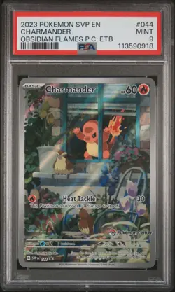 2023 POKEMON SVP EN-SV BLACK STAR PROMO #044 CHARMANDER PSA 9 - Image 1