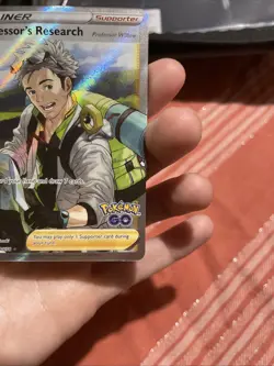 Professor's Research Willow 078/078 Holo Full Art Pokemon Go TCG - Image 5