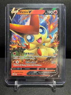 Victini V 021/163 Ultra Rare Holo Pokemon 2021 Battle Styles NM - Image 1