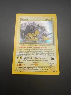 Raikou Neo Revelation LP Double Holo Error 13/64 Pokemon TCG - Image 2