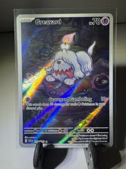 Pokemon TCG Scarlet & Violet Base Set Holo Illustration Rare Greavard 214/198 - Image 1