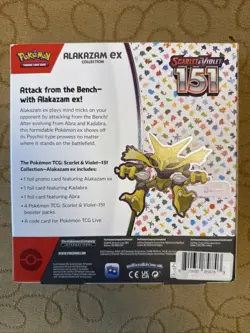 Pokemon TCG: Scarlet & Violet-151 Collection-Alakazam ex NEW SEALED - Image 2