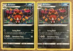 Pokemon TCG Ariados Sword & Shield Lost Origin 113/196 Reverse Holo Rare NM - Image 1