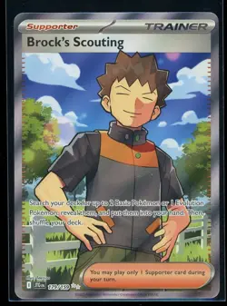 Brock's Scouting 2025 Pokemon Journey Together 179/159 Ultra Rare Holo - Image 1