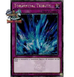 Yugioh! 1x Torrential Tribute MP24-EN010 Quarter Century Secret Rare 1st Ed NM - Image 1