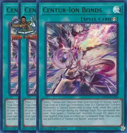 Yugioh! 3x Centur-Ion Bonds MP24-EN300 Ultra Rare 1st Ed NM - Image 1